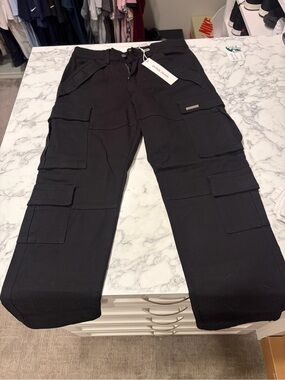 Men's Hyper Denim Black Cargo Pants